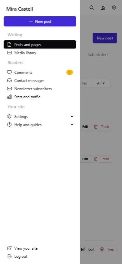 Soloblog on a phone