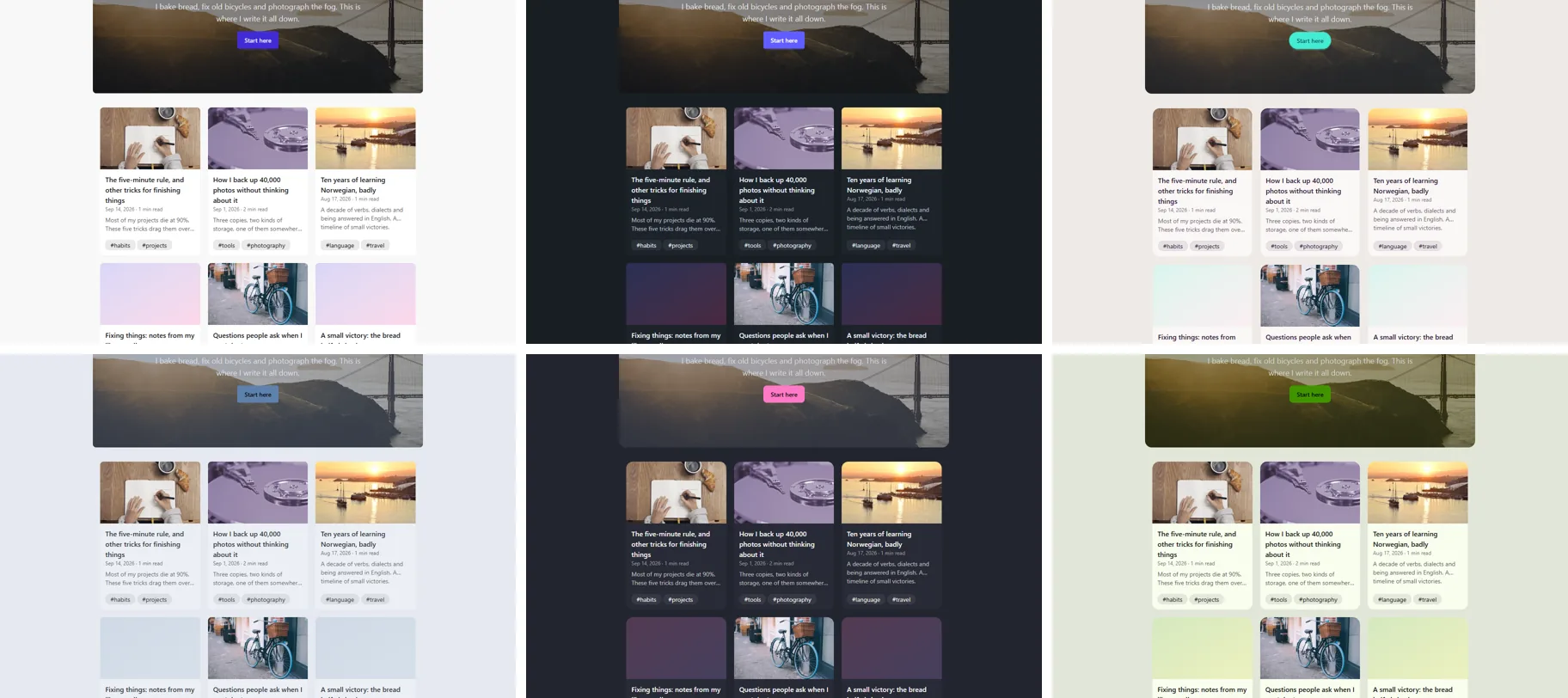 Soloblog's themes
